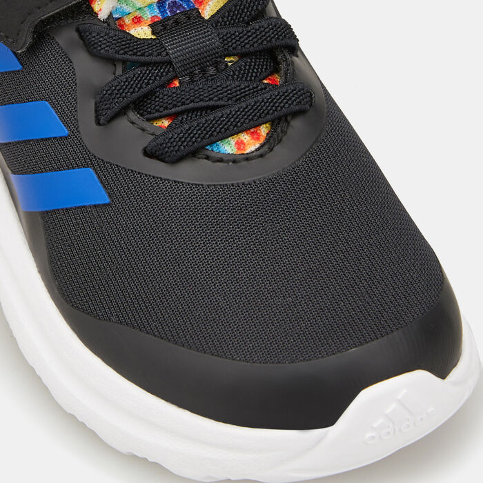 adidas Kids' FortaRun Sport Running Elastic Lace and Top Strap Shoe Black image number 4