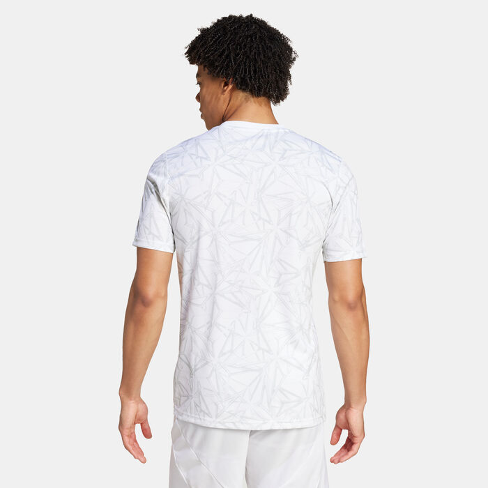 adidas Men's Real Madrid Pre-Match Football Jersey White adidas Men's Real Madrid Pre-Match Football Jersey White image number 1