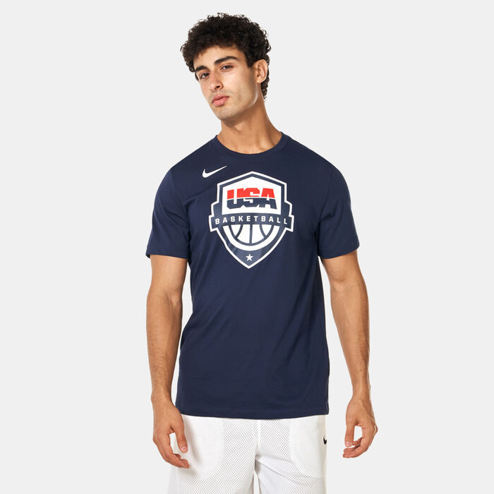 Nike Men's USAB Dri-FIT Basketball T-shirt Blue Nike Men's USAB Dri-FIT Basketball T-shirt Blue image number 0
