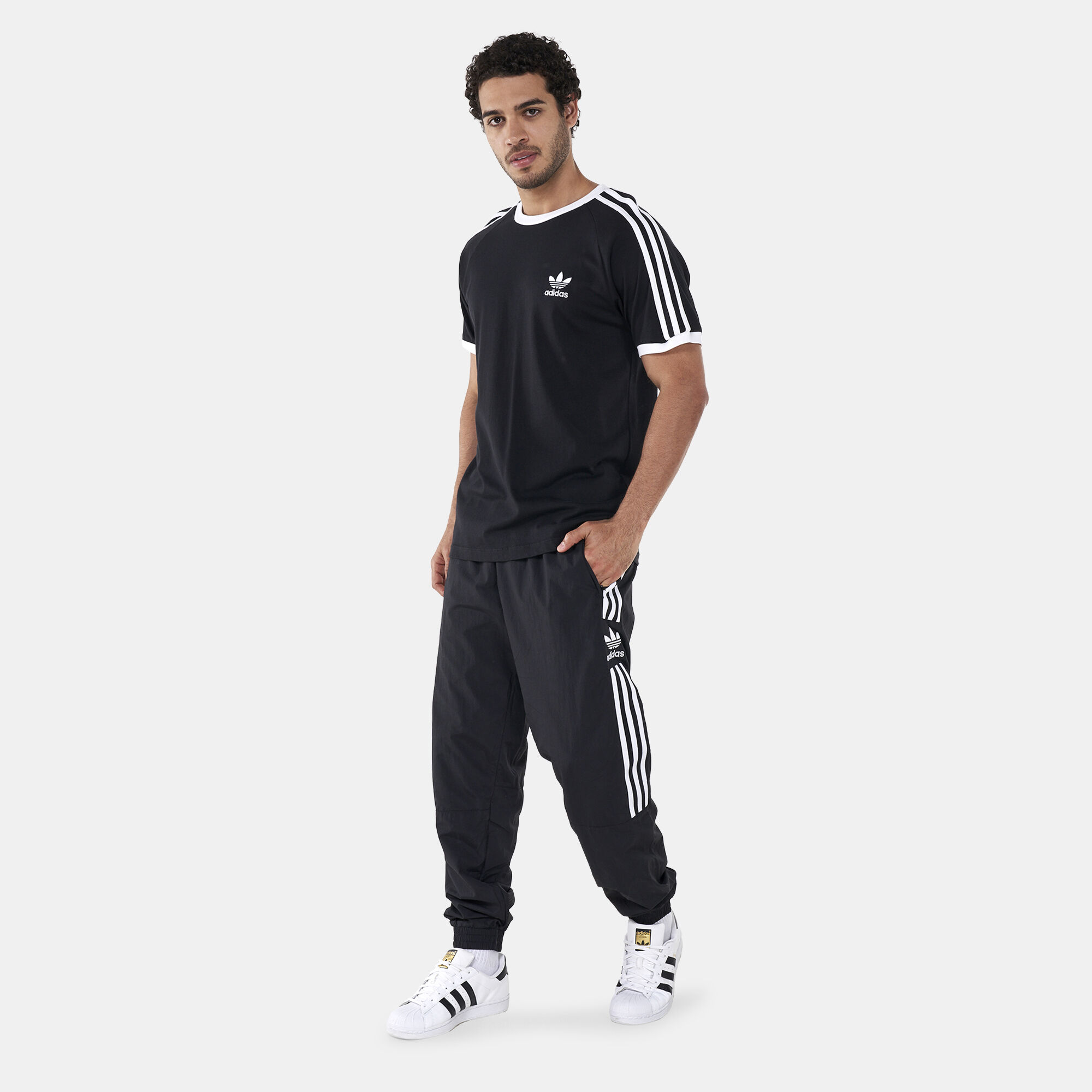 Men s Adicolor Classics Lock Up Trefoil Track Pants Black adidas Originals in Qatar SSS