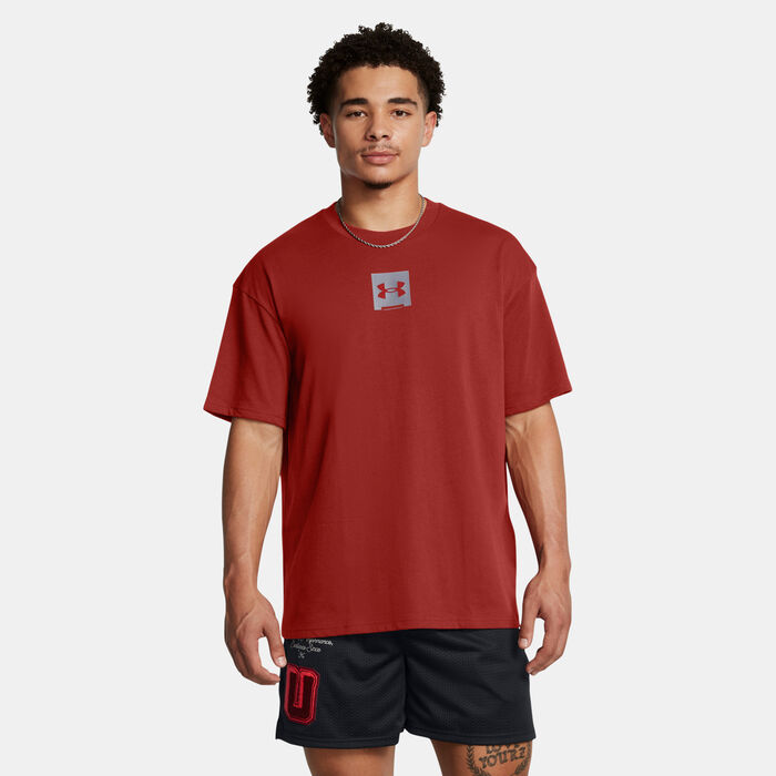 Under Armour Men's Heavyweight SM Box T-Shirt Orange Under Armour Men's Heavyweight SM Box T-Shirt Orange image number 0