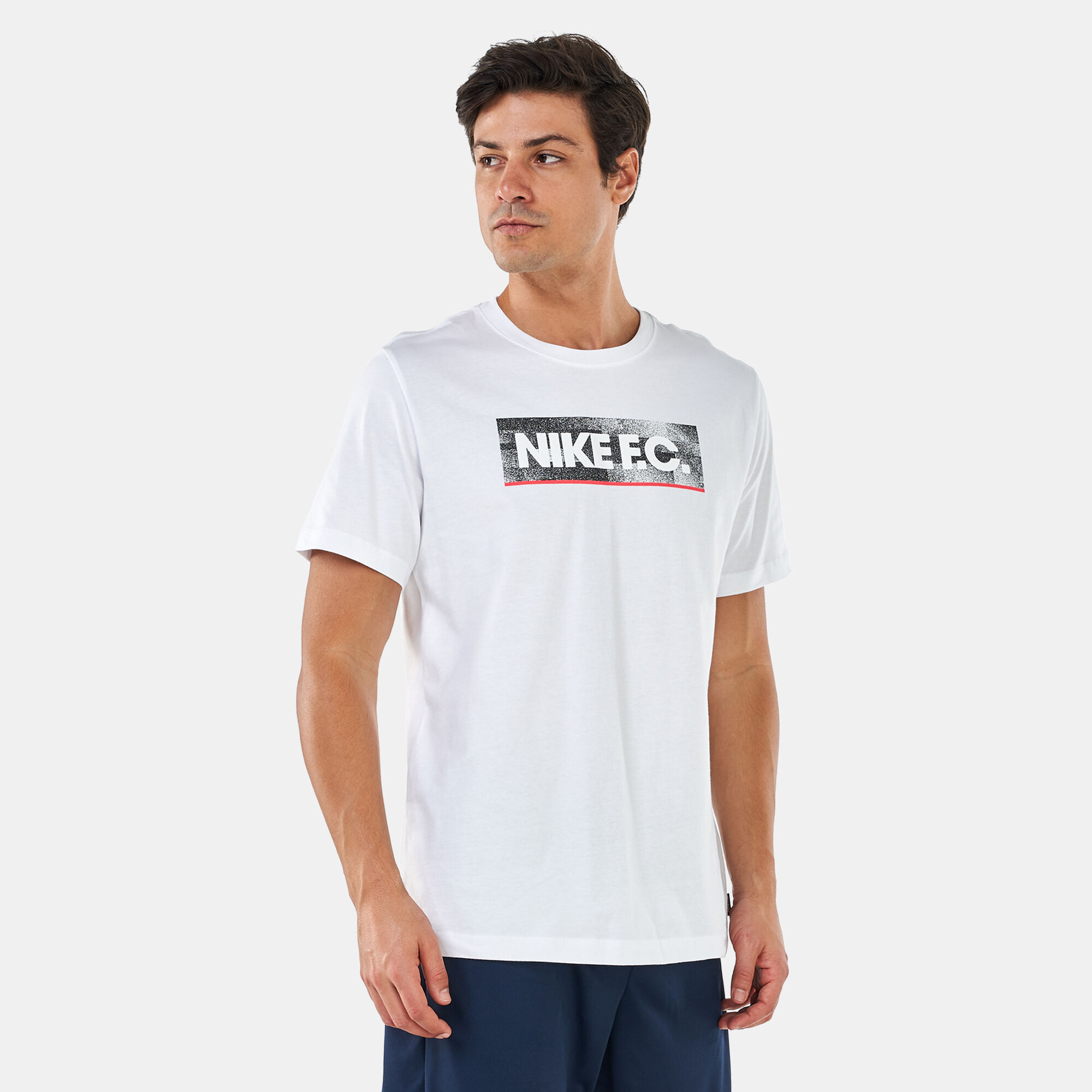 Men s F.C. Seasonal Block T Shirt White Nike in Qatar SSS