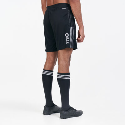 adidas Men's Tiro Reflective Wording Shorts Black