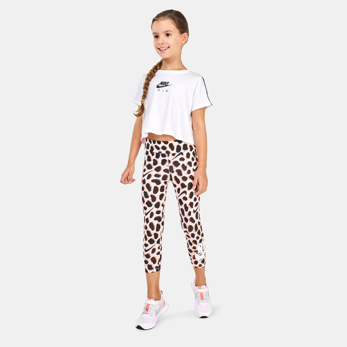 Nike Kids' Wildflower Shirred Leggings Pink Nike Kids' Wildflower Shirred Leggings Pink image number 2