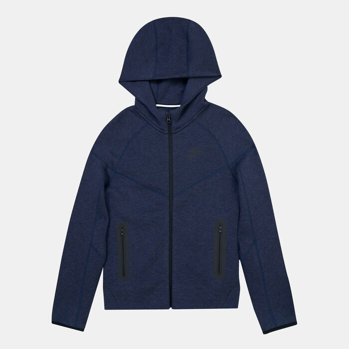 Nike Kids' Sportswear Tech Fleece Full-Zip Hoodie (Older Kids) Grey Nike Kids' Sportswear Tech Fleece Full-Zip Hoodie (Older Kids) Grey image number 0