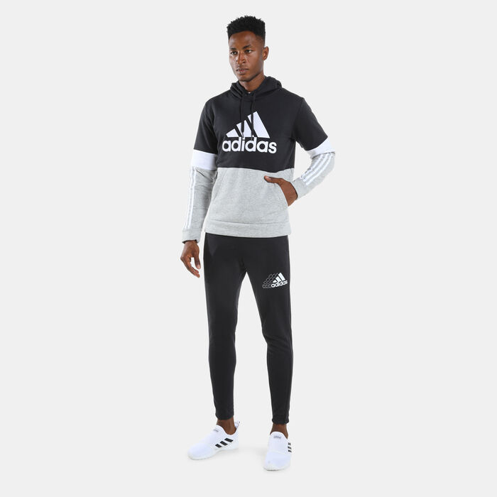 adidas Men’s Essential Fleece Colorblock Sweatshirt Black adidas Men’s Essential Fleece Colorblock Sweatshirt Black image number 2