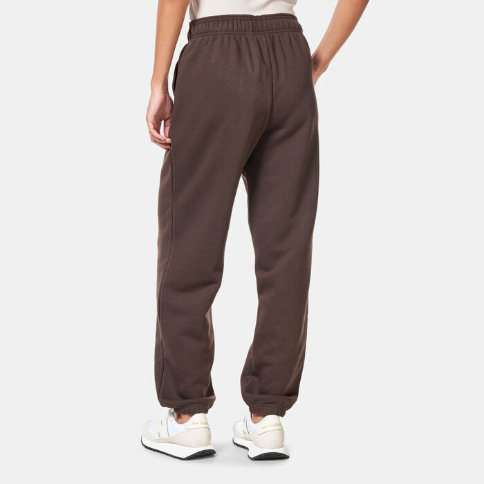 New Balance Women's Linear Heritage Sweatpants Brown New Balance Women's Linear Heritage Sweatpants Brown image number 3