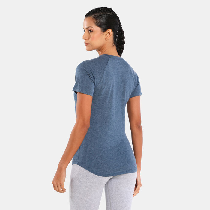 The North Face Women's Graphic Play Hard T-Shirt Blue The North Face Women's Graphic Play Hard T-Shirt Blue image number 1