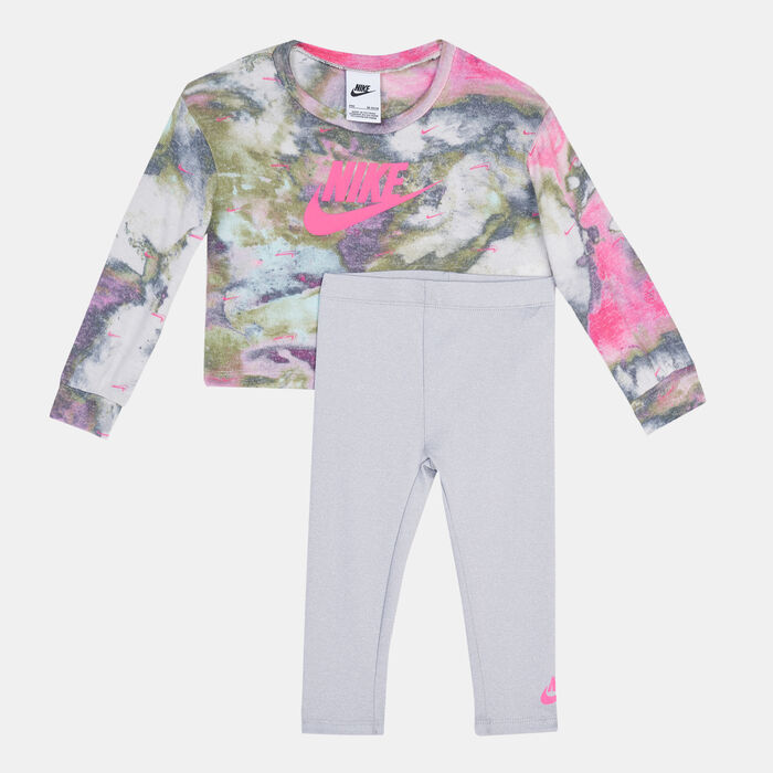 Nike Kids' Crew Sweatshirt and Leggings Set (Baby and Toddler) Grey Nike Kids' Crew Sweatshirt and Leggings Set (Baby and Toddler) Grey image number 0