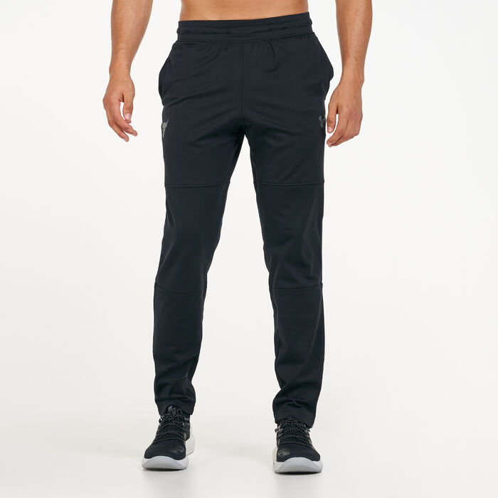 Under Armour Men's Project Rock Knit Track Pants Black image number 0