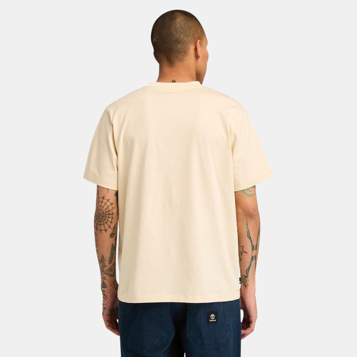 Timberland Men's Holiday Graphic T-Shirt Beige image number 1