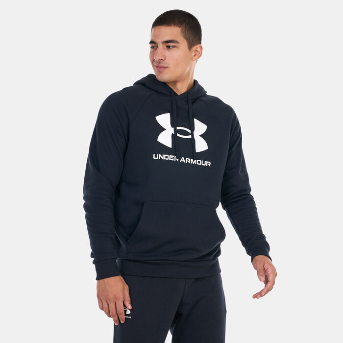 Under Armour Men's UA Rival Fleece Logo Hoodie Black image number 0