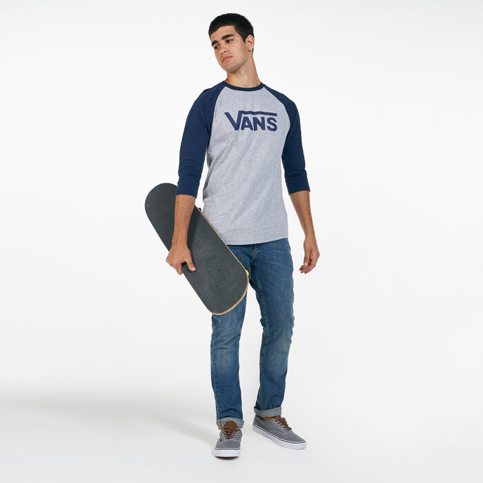 Vans Men's Classic Raglan T-Shirt Grey Vans Men's Classic Raglan T-Shirt Grey image number 2