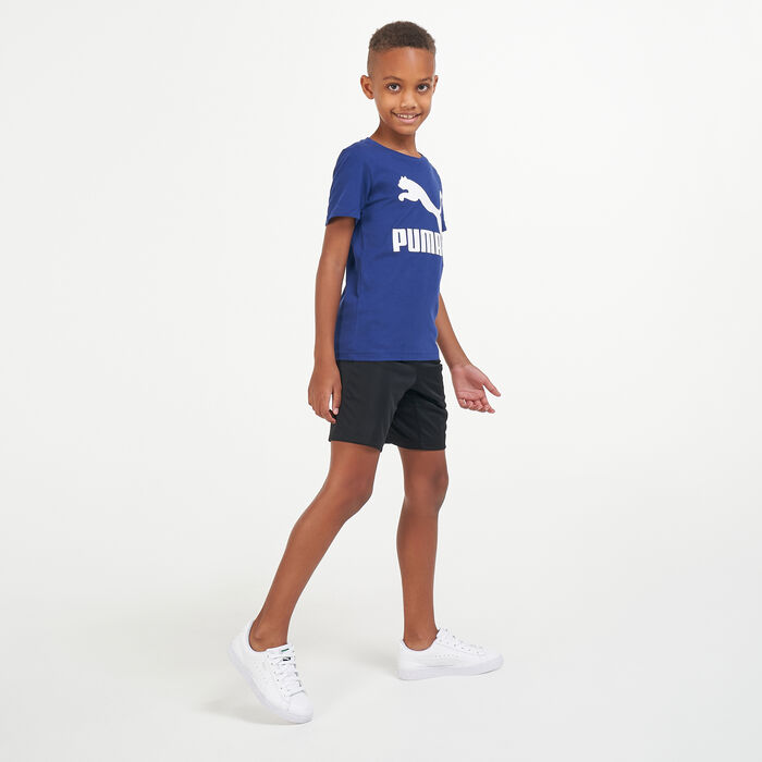 PUMA Kids' Classics B T-Shirt Blue PUMA Kids' Classics B T-Shirt Blue image number 2