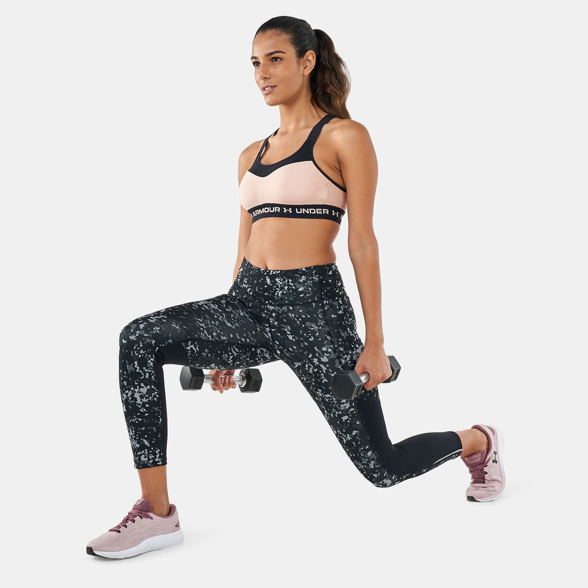 Women s UA Fly Fast Ankle II Leggings Black Under Armour in Qatar SSS
