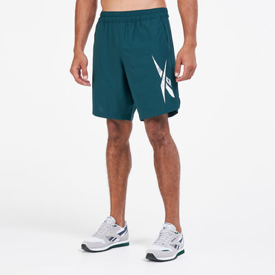 Reebok Men's Workout Ready Graphic Shorts Green Reebok Men's Workout Ready Graphic Shorts Green