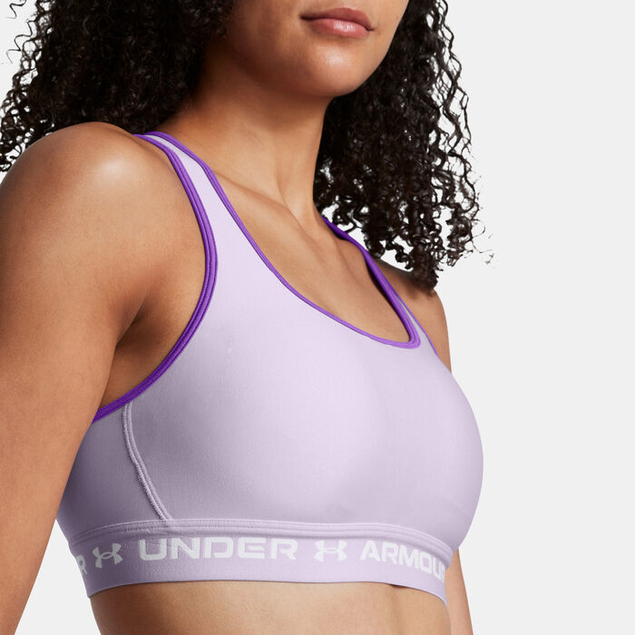 Under Armour Women's Armour Medium-Support Training Sports Bra Purple Under Armour Women's Armour Medium-Support Training Sports Bra Purple image number 2