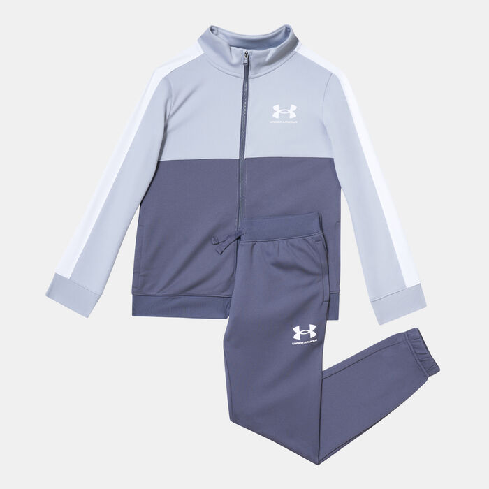 Under Armour Kids' Knit Colourblock Tracksuit Grey image number 0