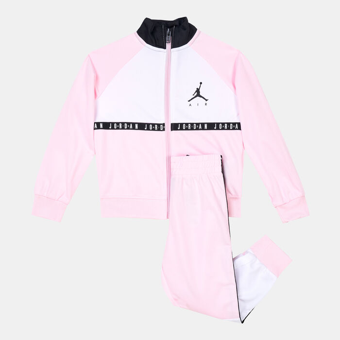 Nike Kids' Jumpman Air Blocked Tricot Tracksuit Pink image number 0