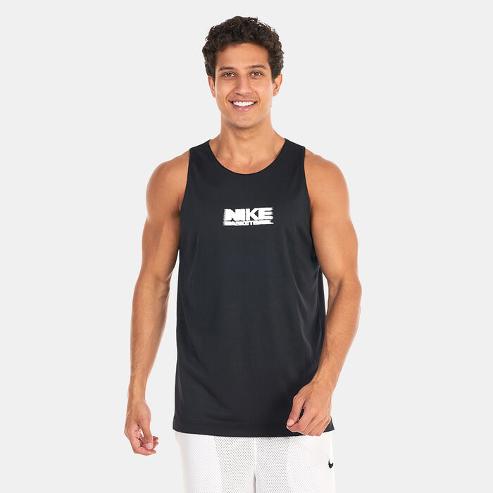 Nike Men's Dri-FIT Standard Issue Reversible Basketball Jersey Grey Nike Men's Dri-FIT Standard Issue Reversible Basketball Jersey Grey image number 3