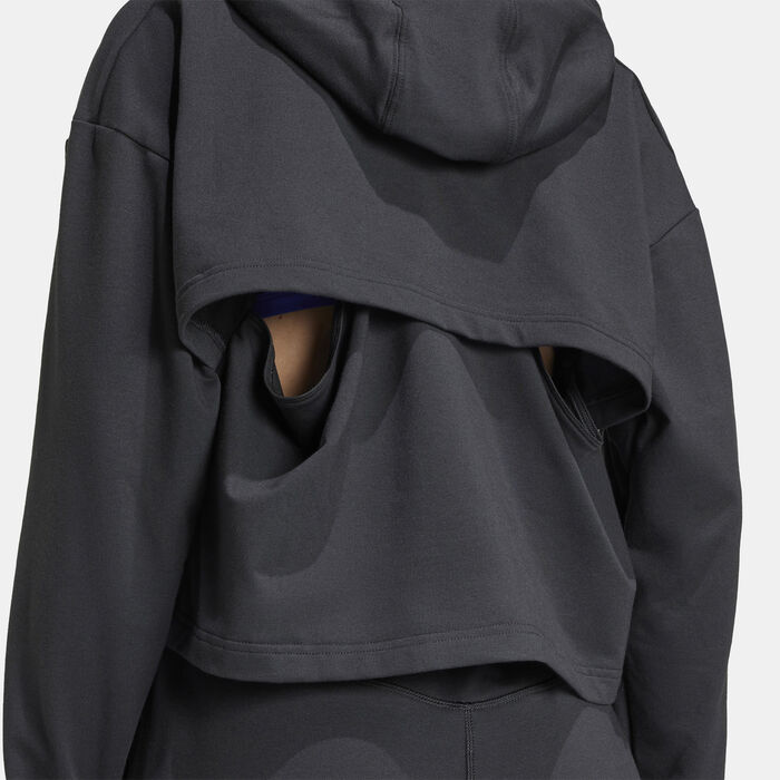 adidas Women's Power Training Hoodie Black image number 2