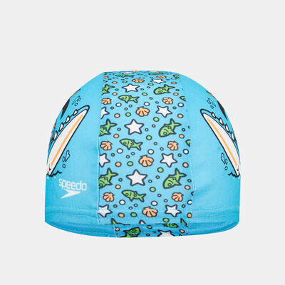 Speedo Kids' Learn to Swim Printed Swimming Cap Blue