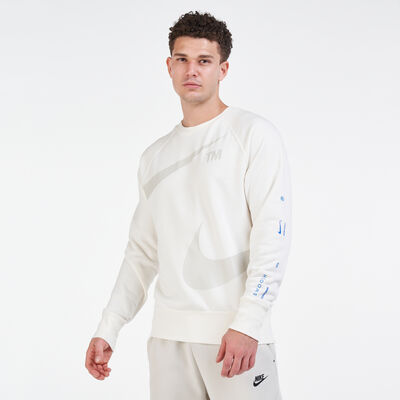 Nike Men's Sportswear Swoosh Crewneck T-Shirt White
