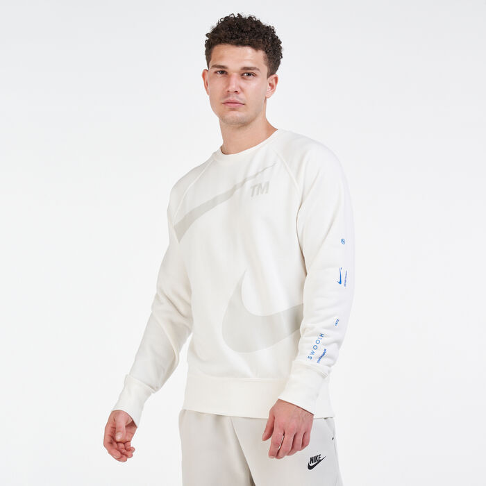 Nike Men's Sportswear Swoosh Crewneck T-Shirt White image number 0