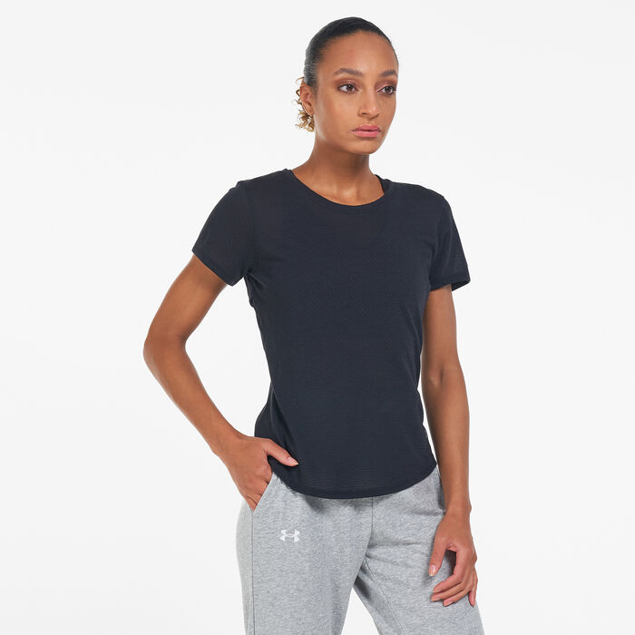 Under Armour Women's Streaker T-Shirt Black Under Armour Women's Streaker T-Shirt Black image number 0