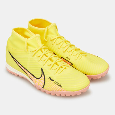 Nike Men's Mercurial Superfly 9 Academy Turf Ground Football Shoes yellow