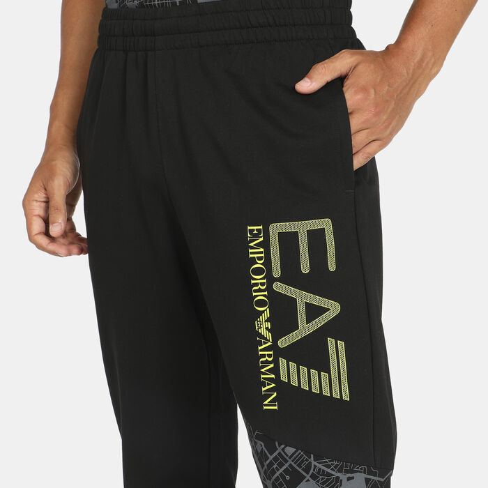 EA7 Emporio Armani Men's Logo Sweatpants Black EA7 Emporio Armani Men's Logo Sweatpants Black image number 3