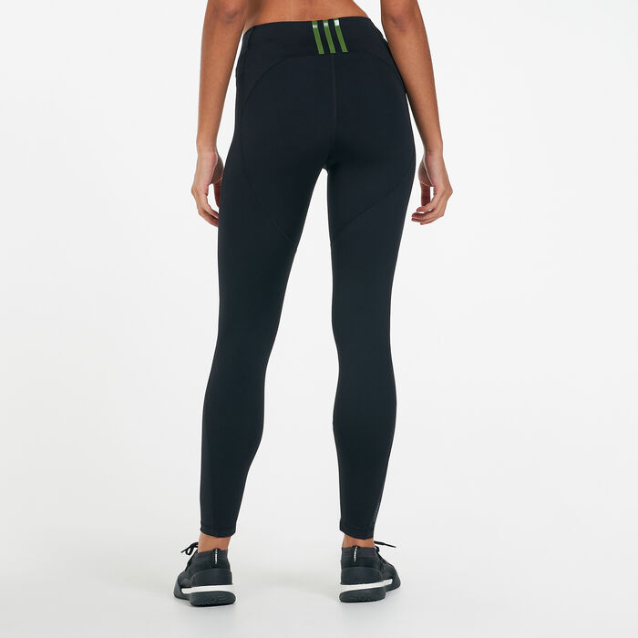 adidas Women's Karlie Kloss Run Leggings Black adidas Women's Karlie Kloss Run Leggings Black image number 1