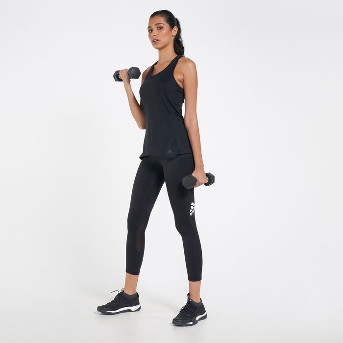 adidas Women's Training Alphaskin 7/8 Leggings Black adidas Women's Training Alphaskin 7/8 Leggings Black image number 2