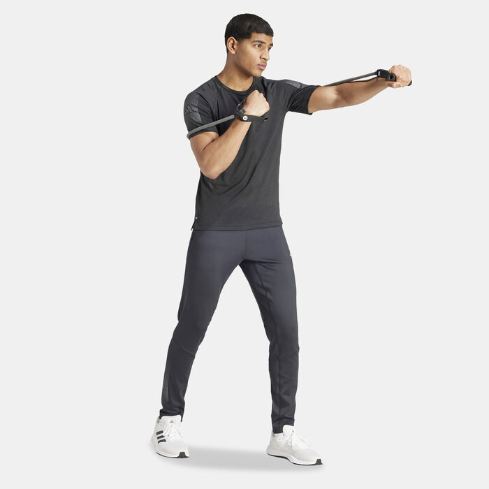 adidas Men's Gym+ Brand Love Training Joggers Black adidas Men's Gym+ Brand Love Training Joggers Black image number 2