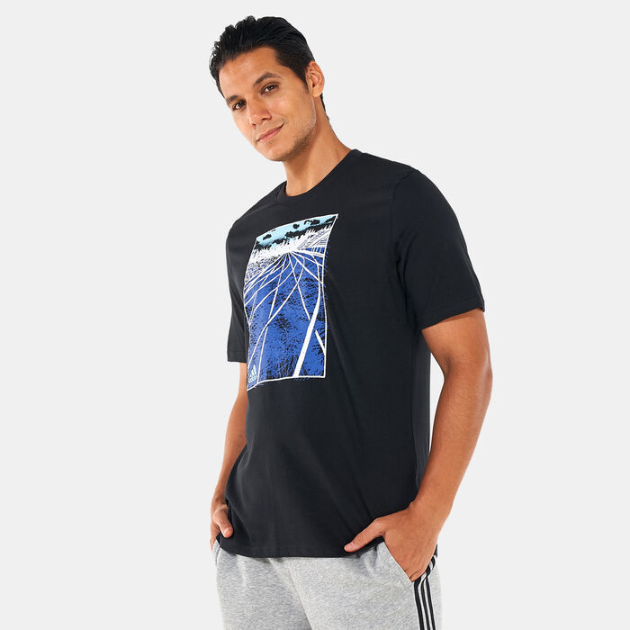 adidas Men's Sketch Photo Real Graphic T-Shirt Black adidas Men's Sketch Photo Real Graphic T-Shirt Black image number 0