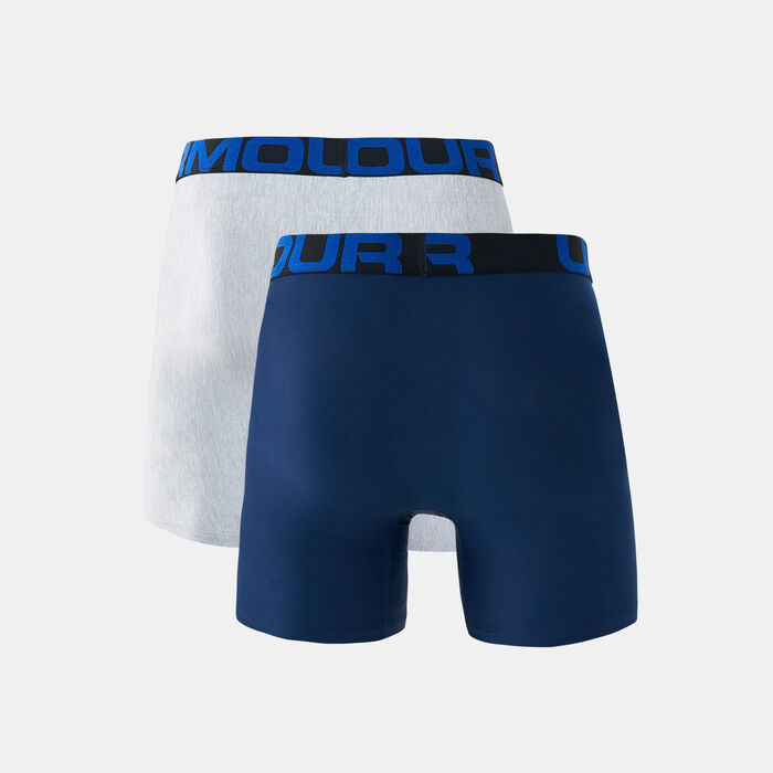 Under Armour Men's UA Tech™ 6 inch Boxerjock® (2 Pack) Blue Under Armour Men's UA Tech™ 6 inch Boxerjock® (2 Pack) Blue image number 3