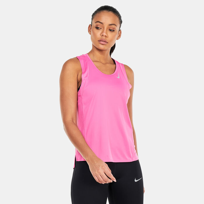 Nike Women's Dri-FIT Race Running Singlet Pink Nike Women's Dri-FIT Race Running Singlet Pink image number 0