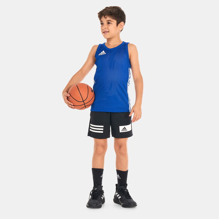 adidas Kids' 3G Speed Reversible Jersey Blue adidas Kids' 3G Speed Reversible Jersey Blue image number 2