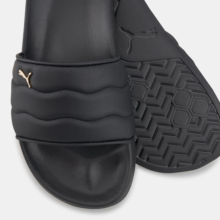 PUMA Women's Leadcat 2.0 Puffy Slides Black PUMA Women's Leadcat 2.0 Puffy Slides Black image number 2