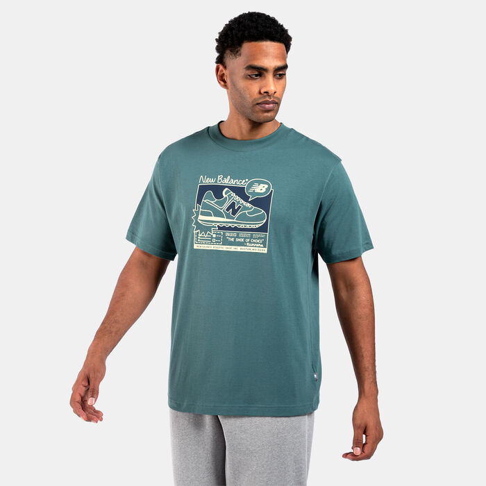 New Balance Men's Advert Graphics T-Shirt Green image number 0