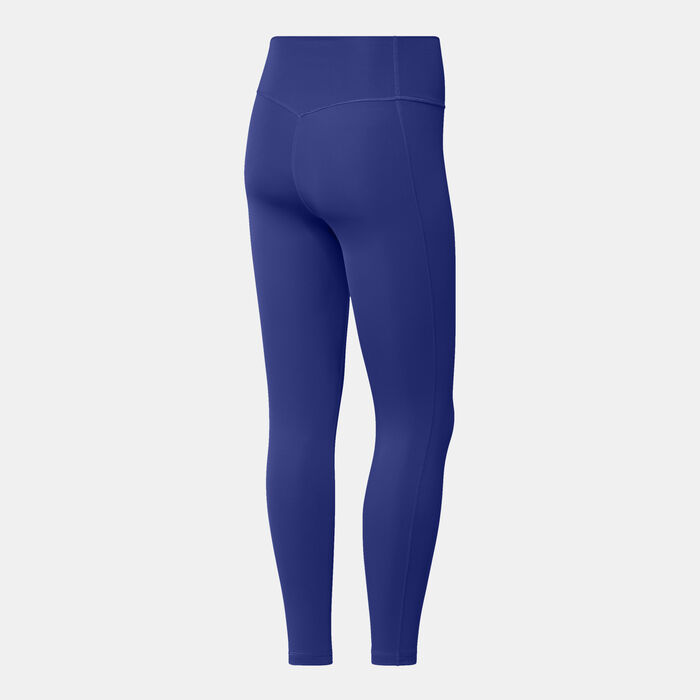 adidas Women's Optime 7/8 Training Leggings Blue adidas Women's Optime 7/8 Training Leggings Blue image number 1