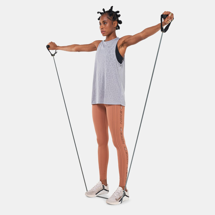 Nike Women's Pro Dri-FIT Tank Top Grey Nike Women's Pro Dri-FIT Tank Top Grey image number 2
