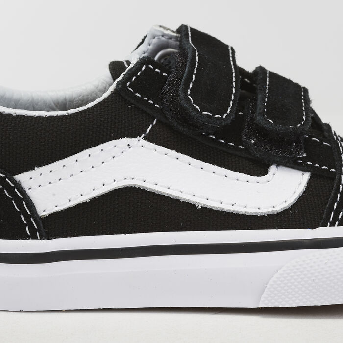Vans Kids' Old Skool Unisex Velcro Shoes (Baby & Toddler) Black Vans Kids' Old Skool Unisex Velcro Shoes (Baby & Toddler) Black image number 4