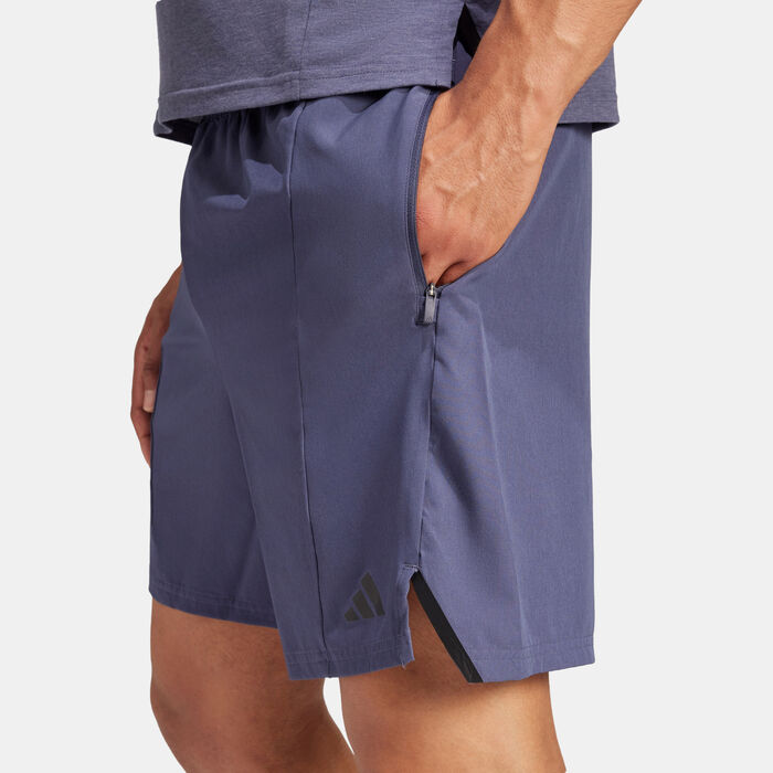 adidas Men's Designed for Training Shorts Blue image number 4