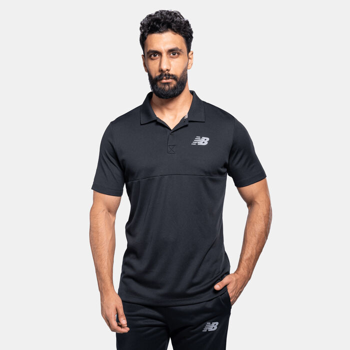 New Balance Men's RC Polo Shirt Black New Balance Men's RC Polo Shirt Black image number 0