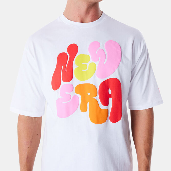 New Era Men's Font Graphic T-Shirt White image number 3