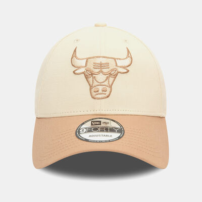 New Era Men's NBA Chicago Bulls Colourblock 9FORTY Cap Beige