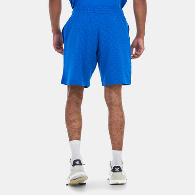 adidas Originals Men's Graphics Monogram Shorts Blue