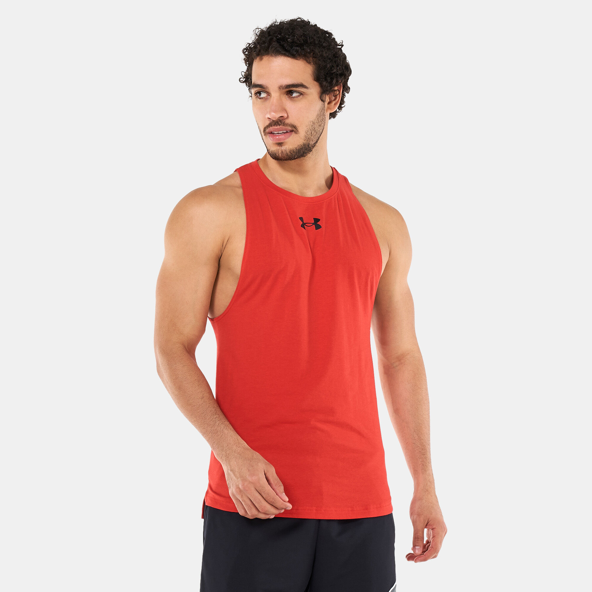 Men s Baseline Cotton Tank Top Red Under Armour in Qatar SSS