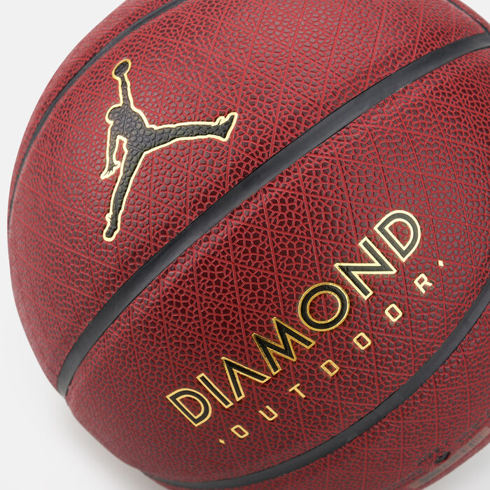 Jordan Diamond Outdoor 8P Basketball Maroon Jordan Diamond Outdoor 8P Basketball Maroon image number 2